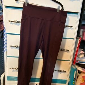 Victoria's Secret Deep Burgundy Leggings